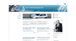 Desktop Screenshot of kfz-vertriebsrecht.at